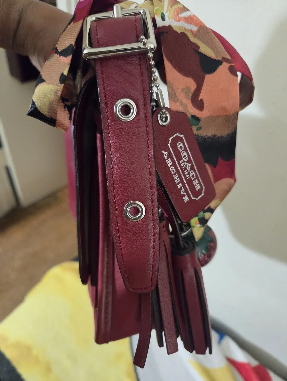 Coach 2012 Legacy Archival Rambler 21194 Red Leather